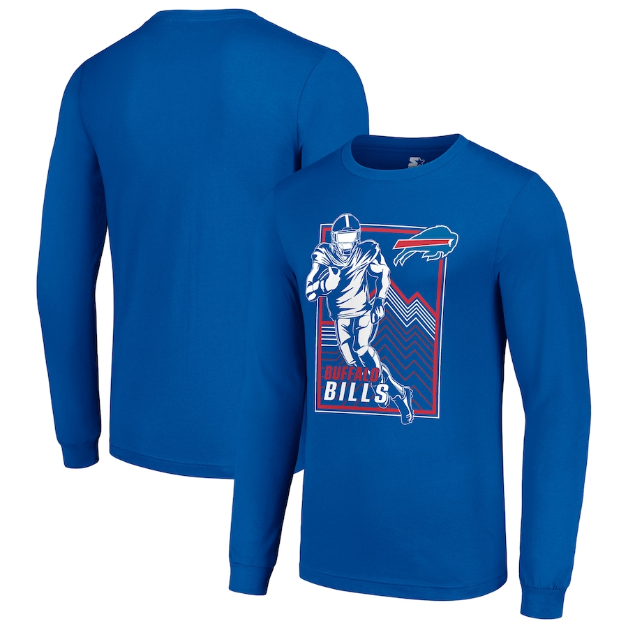 Men Buffalo Bills blue 2024 NFL Long sleeve T Shirts->nfl t-shirts->Sports Accessory
